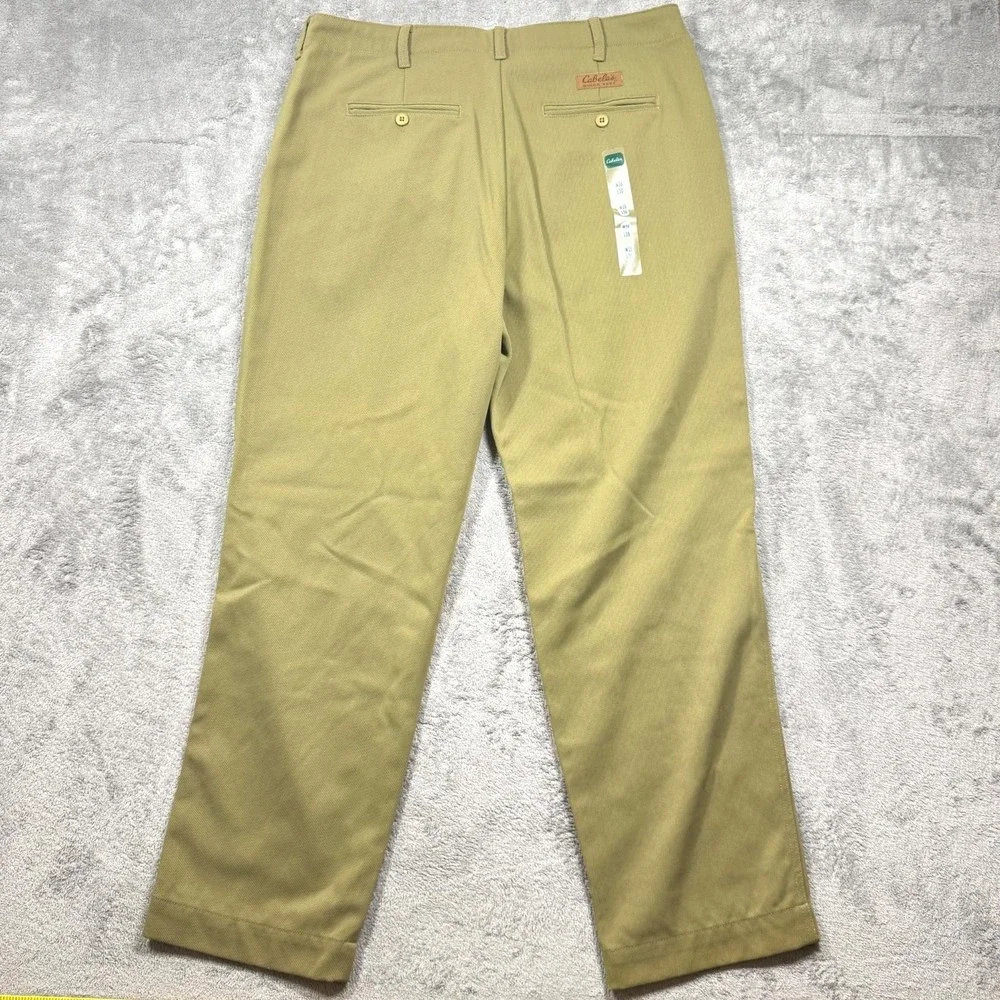 Cabela's Men's Khaki Nylon‎ Outdoor Hiking Pants 36x30 Lightweight
